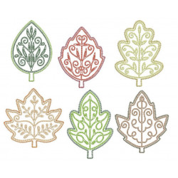 Stickserie - Dekorative Blätter